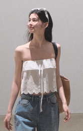 Cotton Hollow Knit Tank